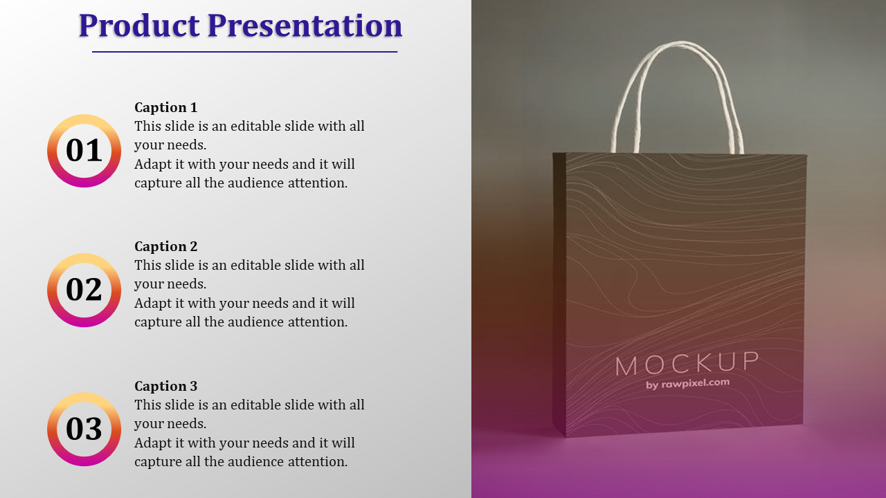 Free - Buy Now Product Presentation Template Designs